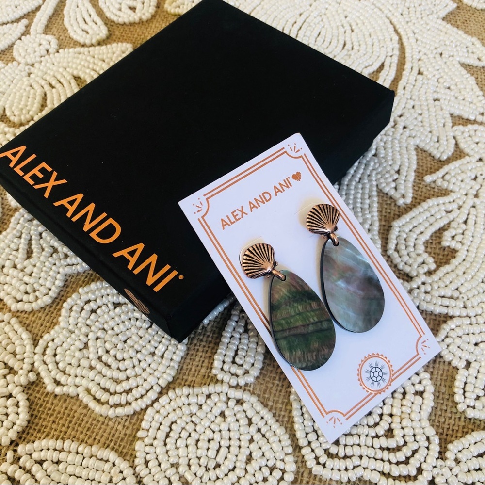 Alex & Ani Shell Earrings